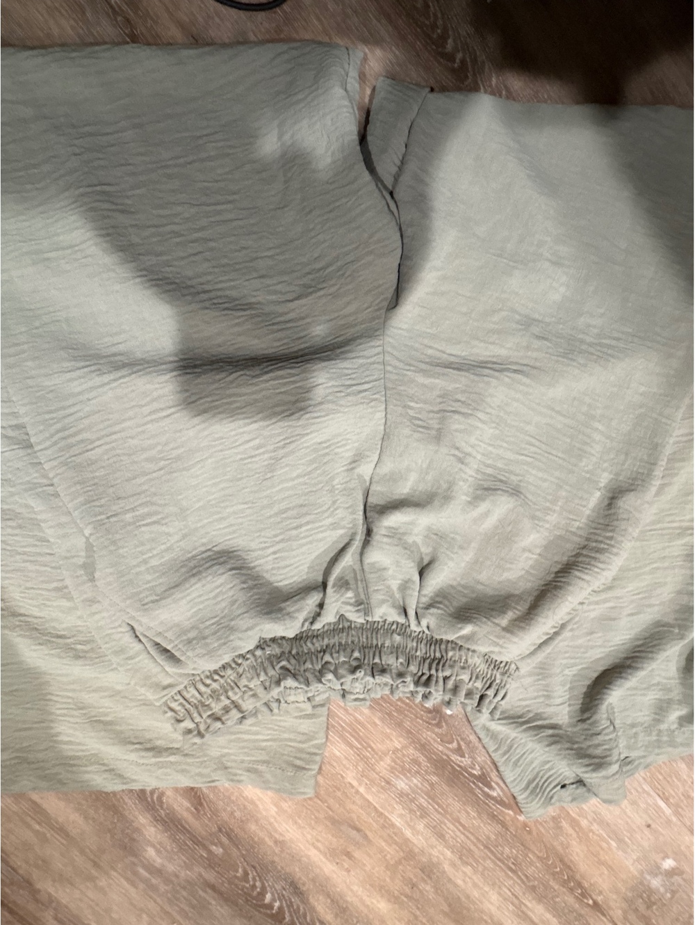 Parallel beige drawstring pants